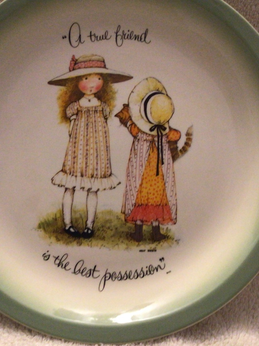 Vintage Holly Hobbie plate